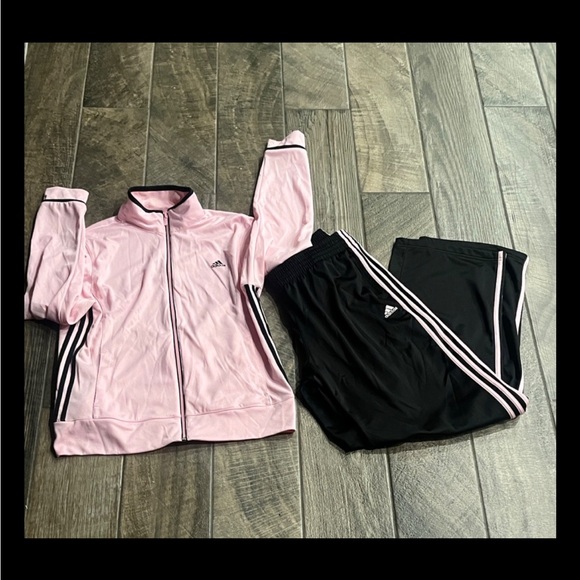 Adidas Light Pink and Black Athletic Set - Picture 2 of 2